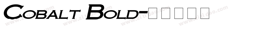 Cobalt Bold字体转换